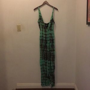 Blue Life Tie Dye Maxi Dress